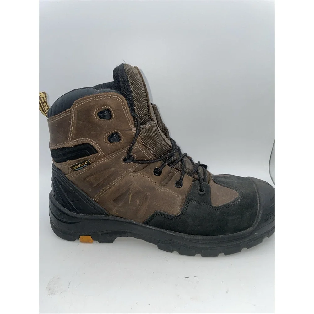 Rock Rooster Men Brown Steel Toe Boots Size 13 Slip‎ Water Resistant Industrial